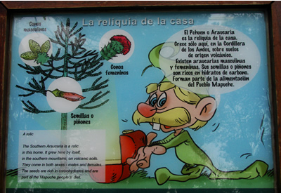 cartel de interpretación Parques Nacionales